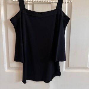 Massimo Dutti Black Off-Shoulder Top